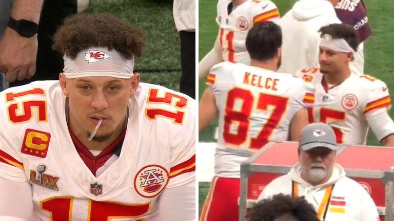 Patrick Mahomes Ignites Controversy by Snubbing Teammate in Viral Super Bowl Clip