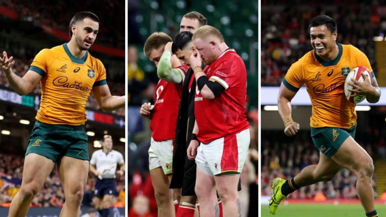 Wallabies Dominate Wales with Eight-try Victory, Eye Historic 40-Year Milestone