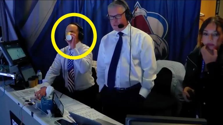 Ice Hockey Commentator's Shocking Mid-Game Mistake