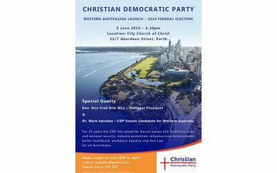 REV FRED NILE TOURING WESTERN AUSTRALIA 4-6 JUNE 2016